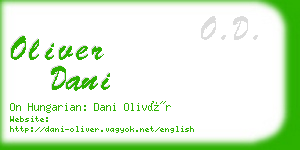 oliver dani business card